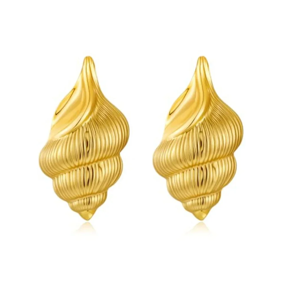 Anthropologie Seashell Earrings - Picture 2 of 3